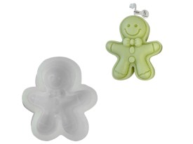 Molde silicona hombre de jengibre con moño 